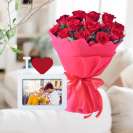 Love Memories Roses & Photo frame