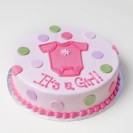 Baby Girl Fondant Cake