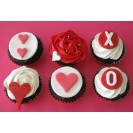 Love Red Cupcakes (6 Pcs)