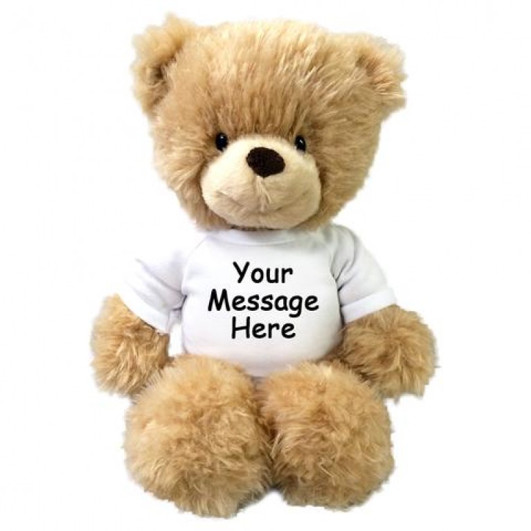 Teddy Bear Personalized Photo Message T-Shirt